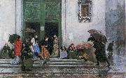 Raimundo Madrazo Coming out of Church Germany oil painting artist